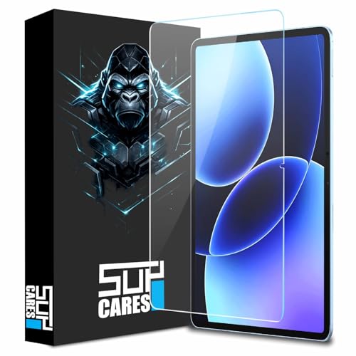 Image of SupCares Tempered Glass for Xiaomi Pad 7, 7 Pro, Xiaomi Pad 8, 8 Pro and Poco Pad X1 (11.2 Inch) With Installation Kit | Military-Grade Gorilla Screen Protector | Edge to Edge Coverage | Transparent