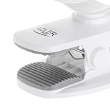 ADLER EUROPE Wentylator stołowy z akumulatorem i zaciskiem - Wentylator USB z oświetleniem LED - 3 prędkości i możliwość obrotu o 360° - Wentylator z zaciskiem 15,3 x 10,5 x 19,9 cm - Biały