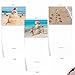 The Best Card Company - 10 Thank You Christmas Cards with Envelopes - Boxed Gratitude Assortment, Xmas Holiday Cards (4 x 5.12 Inch) - Season's Beachin M6651XTB