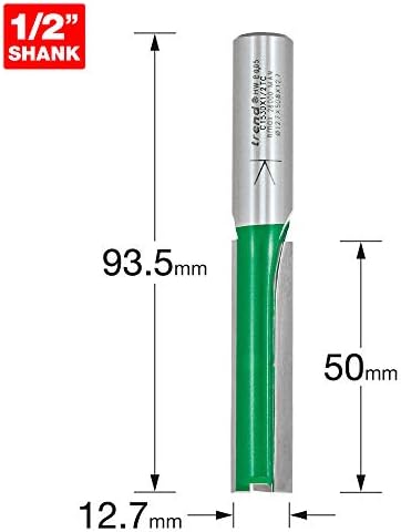 Trend C002X1/4TC 1/4" Shank Straight Router Cutter Bit-Diameter 4mm Cutting Length 11.1mm Tungsten Carbide Tipped,shank 1/4 inch x diameter 4 mm x cut 11.1 mm