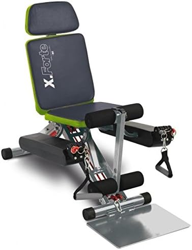 Tecnovita by BH X Forte YF88 Multiposition foldable bench with backrest - get in shape and tone your muscles with just one machine - folds easily - multi-exercise incline bench.