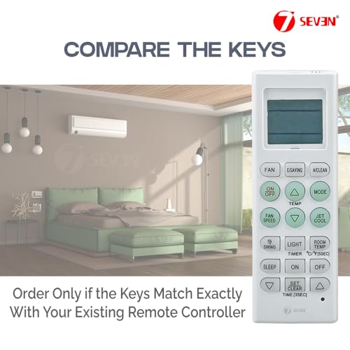 Image of 7SEVEN Compatible of Lg Ac Remote Original AKB73595915 Model 36 Suitable for Lg Split and Window Air Conditioner and Make Sure Replicate Genuine Remote Exactly Key by Key