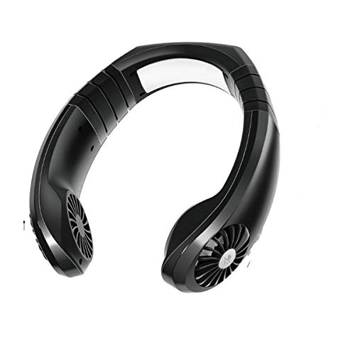 HCM Ventilador de cuelloVentilador Verano USB Carga Ventilador portátil Mini Ventiladores Escritorio Mano Recargable