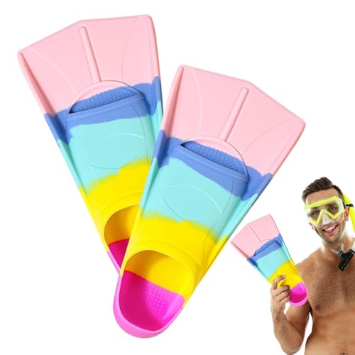 Aletas cortas para nadar para adultos,Aletas cortas | Cómodas aletas cortas y ligeras para adultos,Aletas profesionales de natación y snorkel para mejorar las habilidades