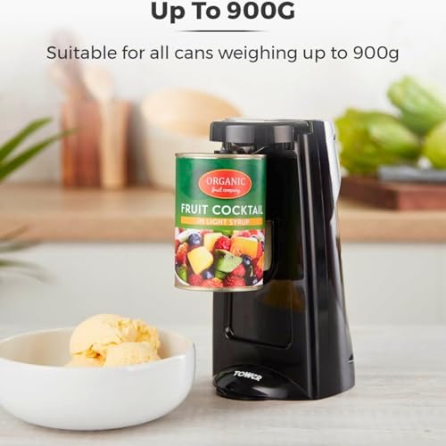 Tower T19007 3-In-1 Electric Can Opener With Knife Sharpener & Bottle Opener, Black - 6