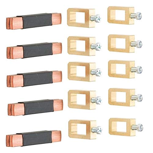 Conector barra colectora 40 mm universal Hager UM05BR para pletinas 12x10 mm