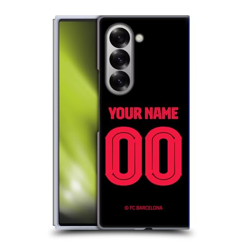Coque rigide Samsung Galaxy Z Fold6 FC Barcelona, accessoire personnalisable maillot foot 2024