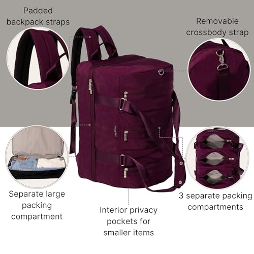 Baggallini Women's MultiZip Convertible Duffel3