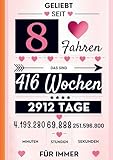 Notizbuch für Mädchen 8 Jahre- Geburtstagsgeschenk für 8 jährige Mädchen: Zum 8. Geburtstag. A5, liniert. Geeignet als Tagebuch, Kritzelbuch oder Workbook. 8. Geburtstag Mädchen Geschenk Buch.