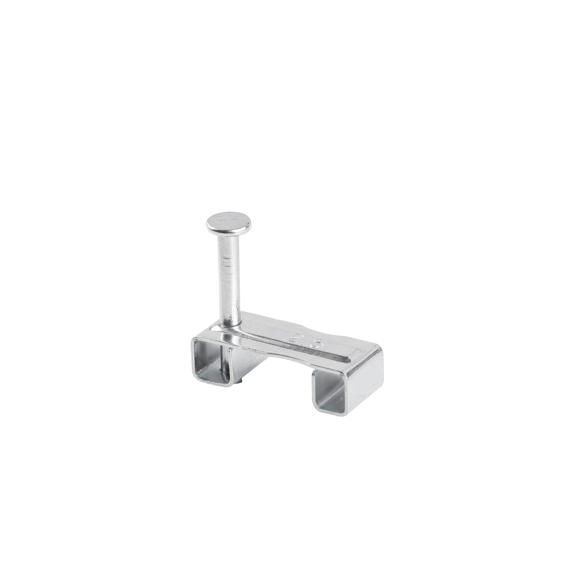 D-Line Safe-D Metal Twin and Earth Clip, Holds 1x 2.5mm T&E Cable, Fire Rated, Comply with 18th Edition Wiring Regulations - Pack of 100