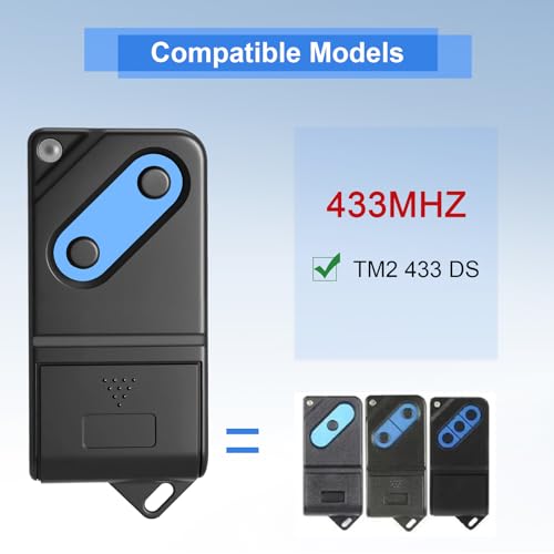 Télécommande 433,92Mhz compatible TM2 433 DS résout blocage porte garage - 2