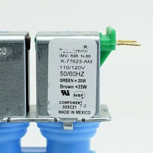 K-77623 Refrigerator Water Solenoid Valve for Whirlpool Robertshaw Replacement W10312696 K-77623-AM WPW10312696 AP6019288 PS11752594 Refrigerator Water Inlet Valve - Ice maker water valve - Thumbnail 5