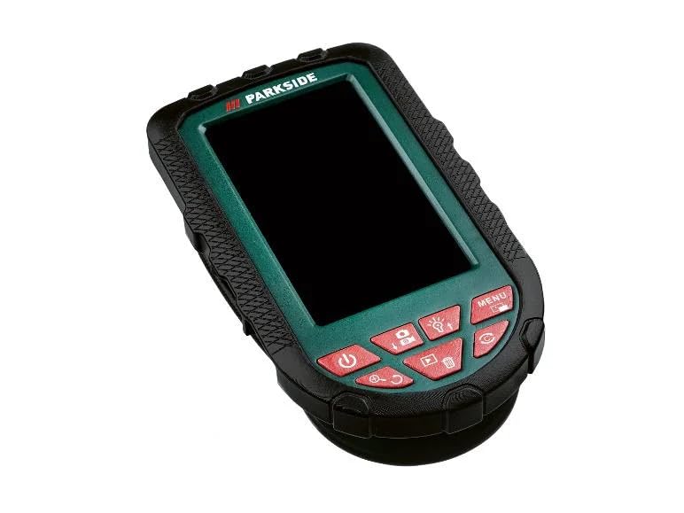Kamera inspekcyjna Park Side PKIK 4.3, wyświetlacz LCD 4,3", elastyczny endoskop, akcesoria inspekcyjne, węże samochodowe
