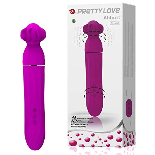 Vibrador Ponto G Recarregável Com 4 Modos De Rotação E 12 Modos De Vibração 9 X 4 Cm Roxo Abbott