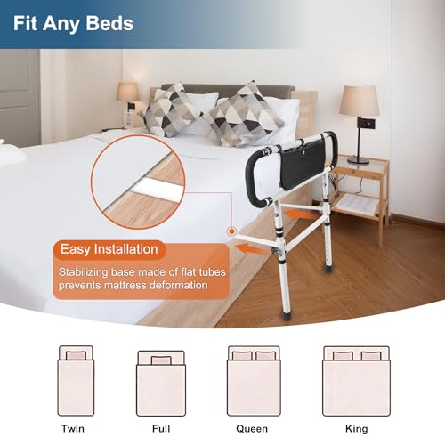 Barrière de lit robuste et pliable pour protéger nos aînés