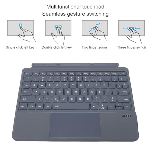 Teclado Bluetooth Jectse con retroiluminación multicolor y touchpad integrado para Go 4 3 2 3