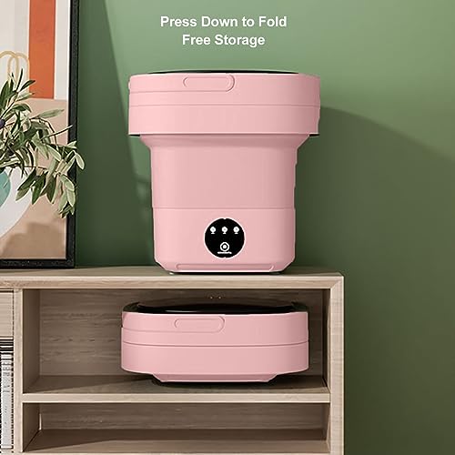Jiawu Máquina de Lavar Portátil, Mini Máquina de Lavar Dobrável 6,5L, Lavadora Portátil para Lavande