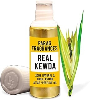 Parag Fragrances Grade 1 Real Kewda Purest Natural Attar/Perfume Oil/Fragrance Oil, 25ml (Naturally Processed & Bhapka Dis... Price In India