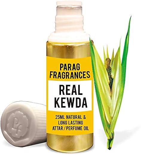 Parag Fragrances Grade 1 Real Kewda Purest Natural Attar/Perfume Oil/Fragrance Oil, 25ml (Naturally Processed & Bhapka Dis...