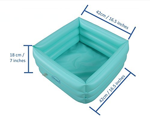 Spa de Pies Inflable Portátil plegable 16.5x16.5x7 pulgadas miniatura 3