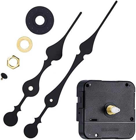 Mudder Quartz Clock Movement with Hands to Fit Dials up to 40 cm/ 15.7 Inches in Diameter (Shaft Length 3/5 inch/15mm)