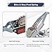BATONECO 5 Ton Power Puller, 3 Hook Steel Cable Dual Gear Power Ratchet Come Along Winch,Heavy Duty Hand Cable Puller,11,000LBS