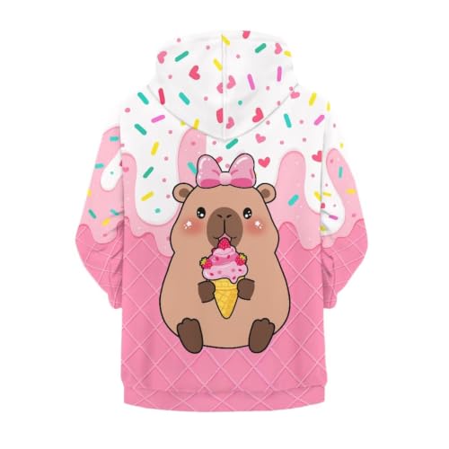 Image of Biyejit Kids Novelty 3D Graphic Printed Hooded Sweatshirt