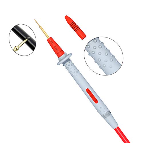 Goupchn Multimeter Test Leads Kit Banana Plug With Push On Alligator Clips Precision Sharp Probes Digital Electrical Test Probes 1000V 20A #TOP2