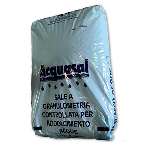 LordsWorld - Acquasal - 25Kg Sale Marino Essiccato - Sale Granulare per Piscine - Sale per Sistema di Elettrolisi Acqua Piscina - per Uso in Piscine E Addolcitori - Nacl ± 99,9% - 22608-SALE-PISCINA