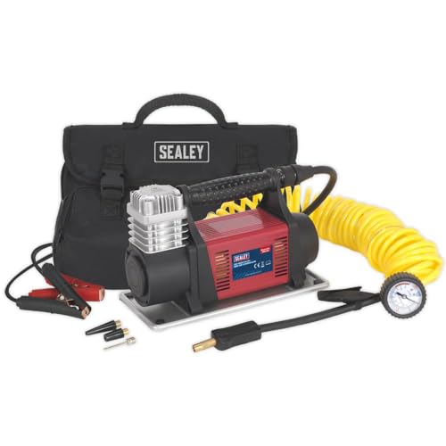 Mini compresseur d'air 12V Sealey MAC06 robuste pour pneumatiques - 5