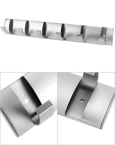 QWORK® Set di 2 Appendiabiti da Parete con 6 Ganci...