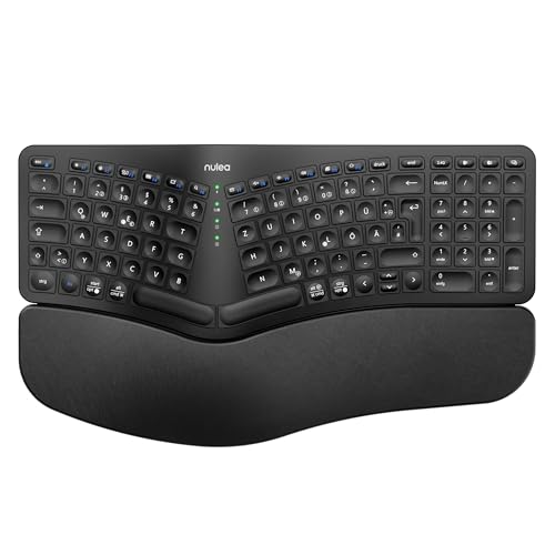 Nulea RT05 Teclado Inalámbrico Ergonómico Teclado Dividido con Re...