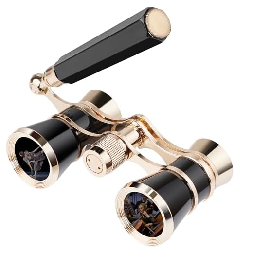 Opera Glasses,3X25 Theater Binoculars with Foldable and Extendable Handle,Portable Theater Glasses,Vintage Small Binoculars for Concerts Theater Cinema Opera,Gifts for Women