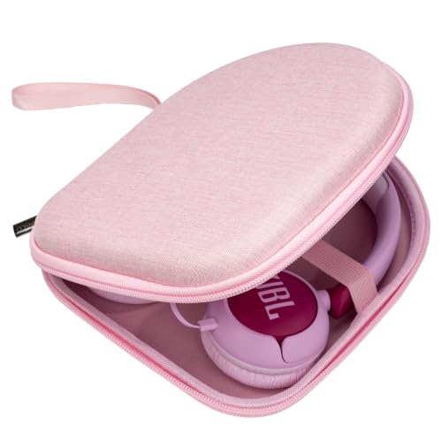 Image of Ginsco Case Compatible with JBL Tune 510BT /520BT /500BT, Compatiblewith Sony WH-CH520 /510, Compatible with JBL Junior 320, Ultra-Slim Hard Shell Headphone Case for On Ear Headphones (Pink)