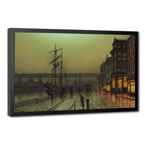 Cadre de suspension WCYB avec toile Louis Hubbard Grimshaw premium pour salon