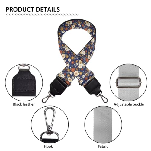 Image of Adjustable Purse Strap Replacement, Wide Shoulder Canvas Bag Strap, Crossbody Handbag Strap