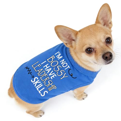 Disfraz para Perro Camiseta Algodón Azul Talla L miniatura 5