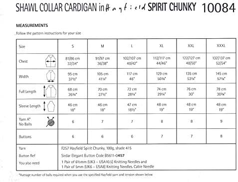 Hayfield Spirit Chunky Knitting Pattern Shawl Collar Cardigan Amazon Co Uk Clothing Hayfield Spirit Chunky Knitting Pattern Shawl Collar Cardigan Amazon Co Uk Clothing