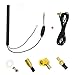 Vecys DAB Patch Antenna Amplificatore di Segnale DAB DAB + Antenna per Auto 15dBi Adattatore SMB Antenna per Montaggio su Vetro Cavo RG174 3,5m 11,5ft Compatibile con Autoradio Dab Pioneer Clarion