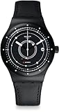 Swatch Homme Digital Automatique Montre avec Bracelet en Cuir SUTB400