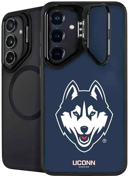 Skinit Kickstand Phone Case Compatible with Galaxy S25 - Officially Licensed University of Connecticut Huskies Design