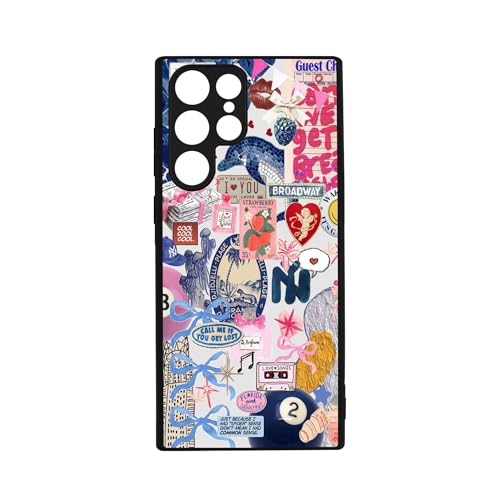 qizjio Collage Trendy Phone Case Shockproof Protective Coquette Aesthetic Phone Cover for Samsung Galaxy S22 Ultra