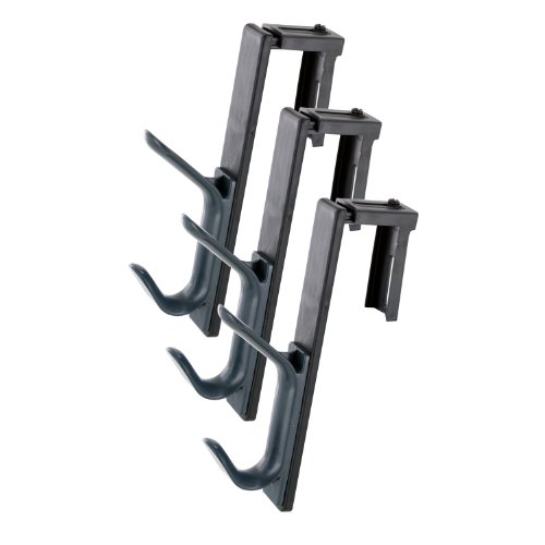Universal Recycled Cubicle Double Coat Hook, Plastic, Charcoal, Pack Of 3 #TOP1