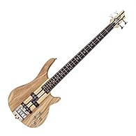 Neck Through Bass Guitar by Gear4music Versatile Tone-Machine for Players of All Levels Single-Coil and Split-Coil Pickups Great Sustain and Excellent Tones Ultra-Comfortable and Lightweight Body