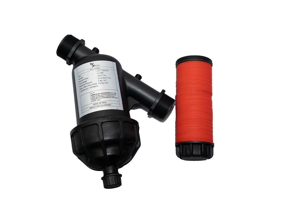 Shree 1.5 inch [50mm] ISI MARK Y type Disc Filter for R.O. Filter, Garden Lawn, Drip irrigation filter, Home or Apartment Water Tank 120 Mesh/130 Micron | 6 Months Warranty | Made In INDIA (B098LFHW5L) Amazon Price History, Amazon Price Tracker