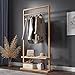 Kleiderständer Garderobenständer Vom Boden Bis Zur Decke Reichenden Schlafzimmeraufhänger Im Europäischen Stil, Einfache Haushaltsgarderobe Aus Nussbaum, Einfache Innengarderobe/Schrank/Schuhregal/Reg
