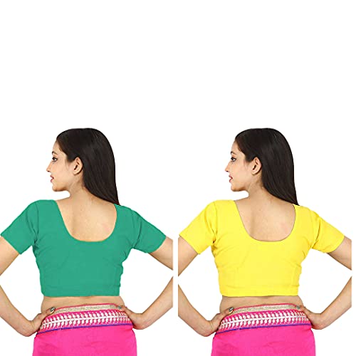 Image of Namita Women's Rubia Cotton Solid Half Sleeve Blouse