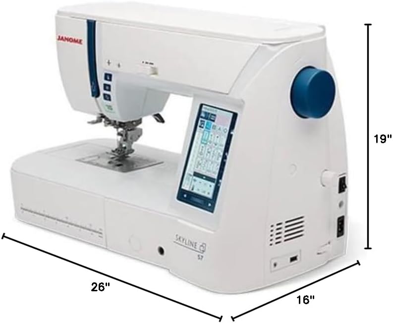 Janome Skyline S7 Indigo Computerized Sewing and Quilting Machine