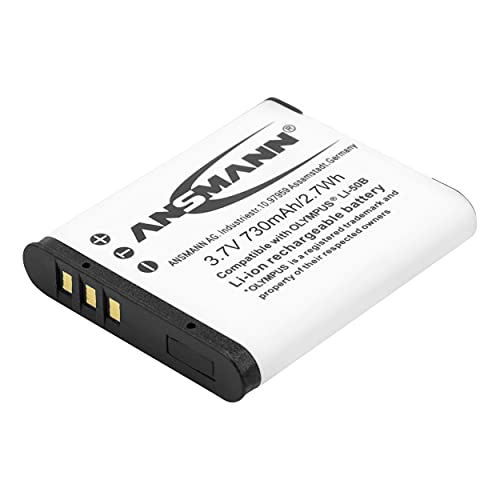 Ansmann 5044363 3.7 Volt A-Oly LI50B 850mAh Lithium Replacement Battery for Olympus LI 50