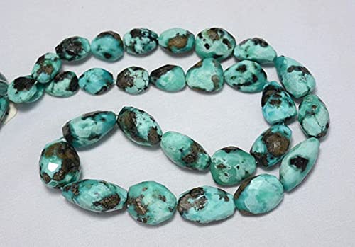 Turquoise d'Arizona perles naturelles en nacre de pierre brute pour création bijoux